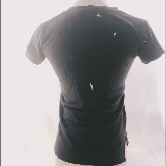Helmut Lang Destroyed black tee - Picture 4 of 8